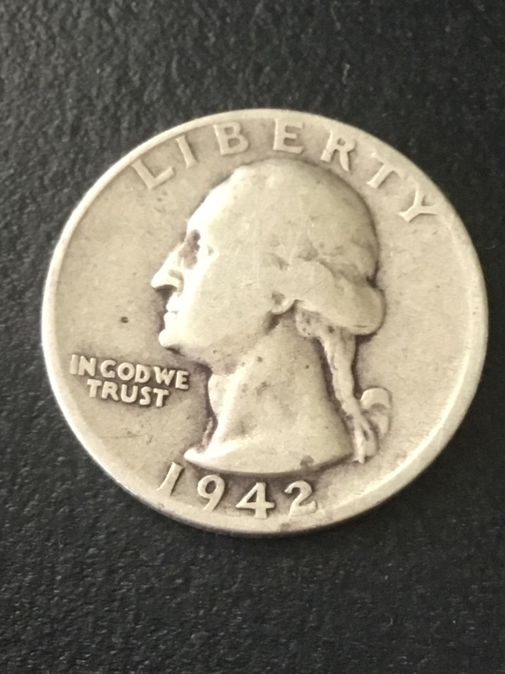 1942 silver quarter ==circulated ==San Francisco mint mark==We love offers